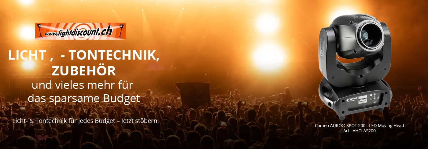 LICHT , - TONTECHNIK, ZUBEHÖR und vieles mehr für das sparsame Budget
