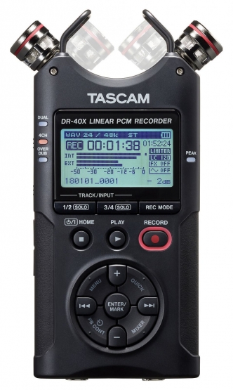 TASCAM DR-40X - Handheld Field Recorder
