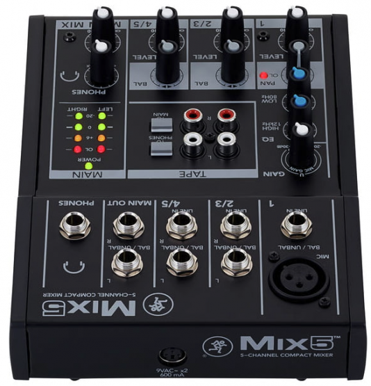 Mackie Mix5 - 5-Kanal Mischpult - Verfügbar