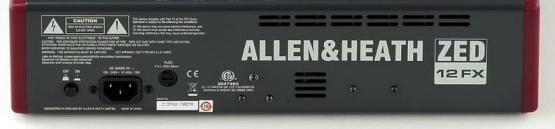 Allen&Heath ZED 12FX - 12-Kanal Mischpult - Verfügbar