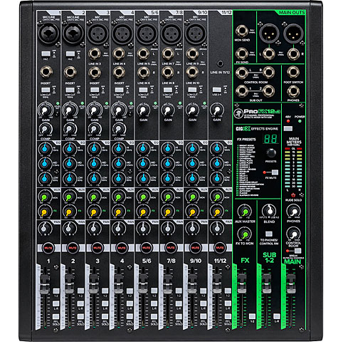 Mackie ProFX12V3 analoger Live Mixer mit Effekten - Verfügbar