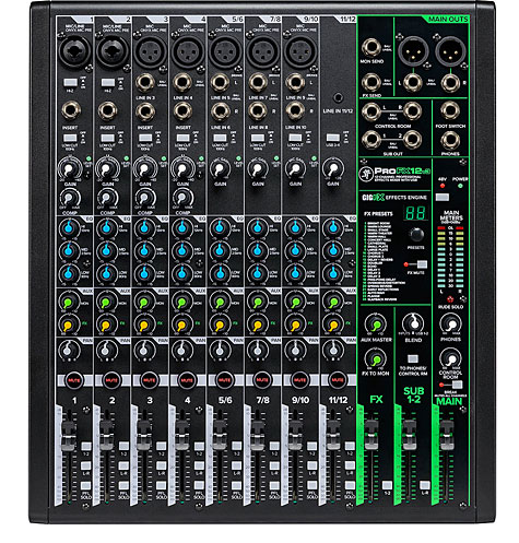 Mackie ProFX12V3 analoger Live Mixer mit Effekten
