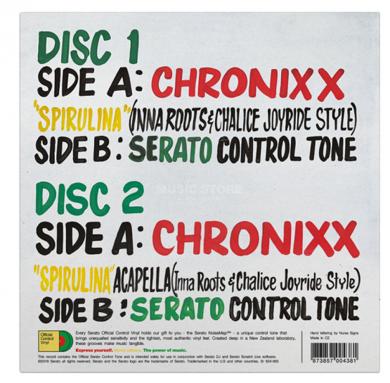 Serato 7 Vinyl CHRONIXX inna MADHOUSE style (Pair) - Verfügbar