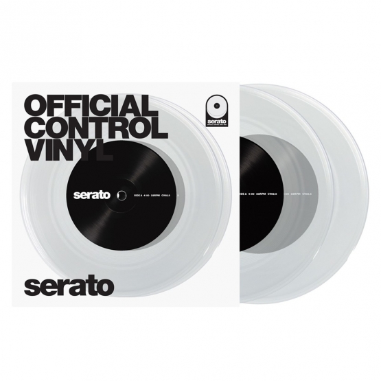 Serato 10 Control Vinyl Clear, OFFICIAL Control Vinyl (paar) - Verfügbar