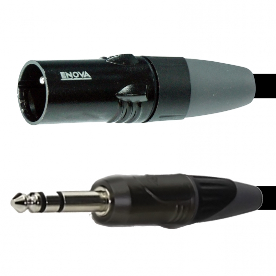 ENOVA XLR M auf Klinken 3 pin Kabel Analog & Digital  5 m