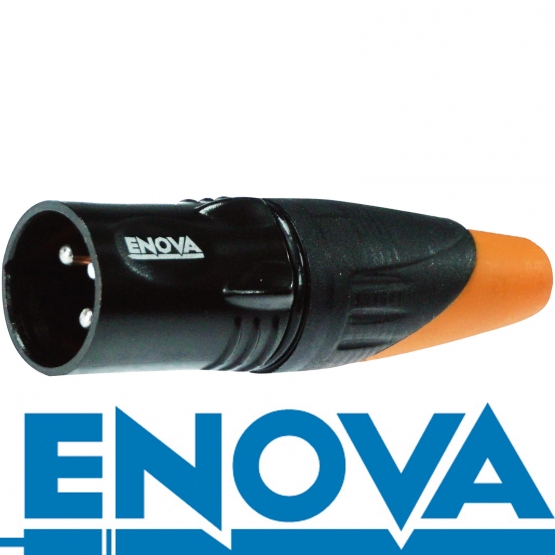 ENOVA Outdoor XLR 3 pin IP67 männlicher Metallstecker Lötversion