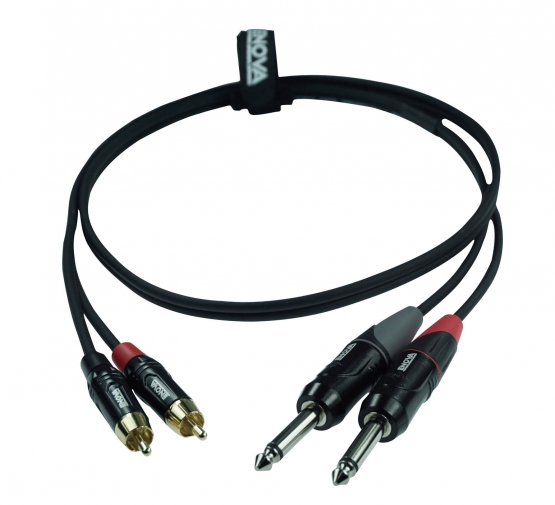 Enova 2 Meter Stereokabel cinch (RCA) - jack (TSR, Klinke)