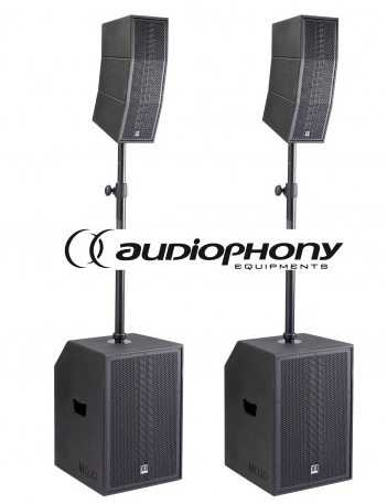 Audiophony MOJO2200Curve - Aktiv Lautsprecher - Preis Paar System - Verfügbar