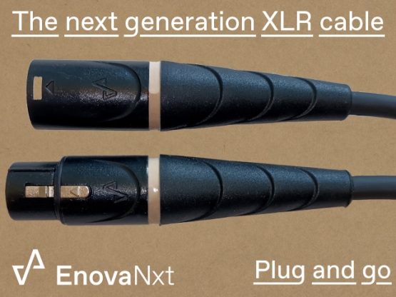 ENOVA NXT, 1 m Mikrofonkabel XLR female auf XLR male 3 pin - True Mold Technology