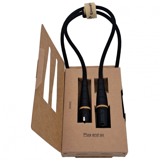 ENOVA Next, 1 m Mikrofonkabel XLR female auf XLR male 3 pin - True Mold Technology