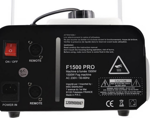 BoomToneDJ F1500 Pro, Nebelmaschine - Rauchmaschine - Verfügbar