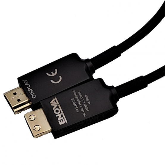 ENOVA EC-HO2-15 - 15 Meter HDMI 2.1 Kabel 8K AOC (Active Optical Cable) - supports max. 8K@60Hz und 48Gbps