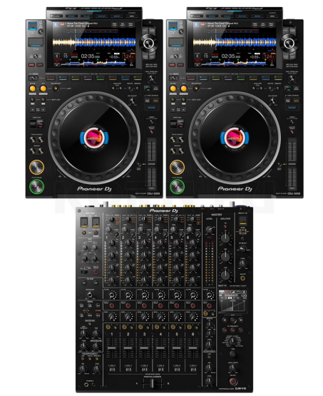Bundle: Pioneer 2x CDJ 3000 Player + 1x DJM V10 LF Mixer - Verfügbar