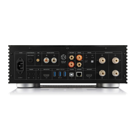 Rose RS520 All-In-One Network Streamer, Schwarz