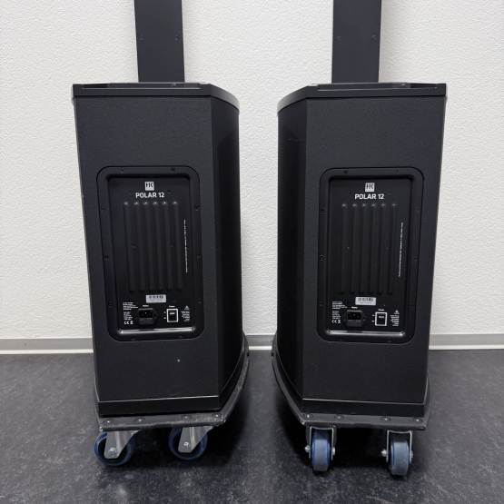 2nd Hand: HK Audio Polar 12 Paar + Transporttaschen + Transport-Rollbrett