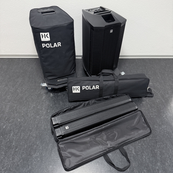 2nd Hand: HK Audio Polar 12 Paar + Transporttaschen + Transport-Rollbrett