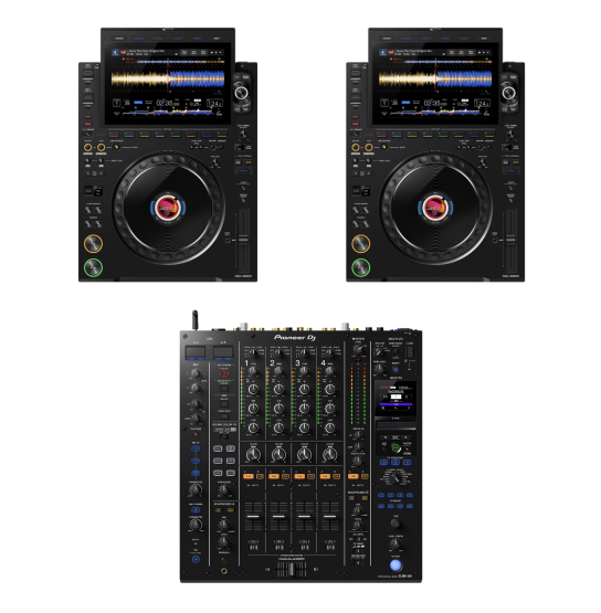 Bundle: AlphaTheta 2x CDJ 3000X + Pioneer DJ DJM-A9 Mixer