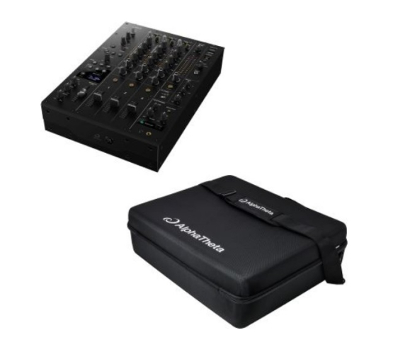 AlphaTheta DJM-V5 + DJC-V5 Bag – Profi-DJ-Mixer Set mit Transporttasche