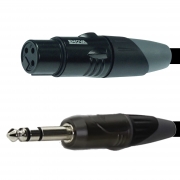 ENOVA XLR F auf Klinken 3 pin Kabel Analog & Digital  1 m