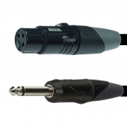 ENOVA XLR F auf Klinken 2 pin Kabel Analog & Digital 3 m