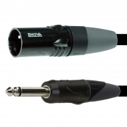 ENOVA XLR M auf Klinken 2 pin Kabel Analog & Digital  2 m