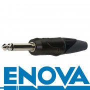 ENOVA Klinkenstecker 2 pin männlicher Metallstecker Lötversion