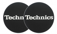 Technics 2x Slipmats - Technics Logo - weiss