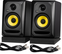 KRK Classic 5, Set mit Kabel und Isolation Pads - Paar