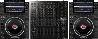 Bundle: Pioneer DJ PRO Set 2x CDJ 3000 Player & 1x DJM-A9 Mixer